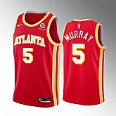 Atlanta Hawks #5 Dejounte Murray Red Stitched Jersey Dzhi,baseball caps,new era cap wholesale,wholesale hats